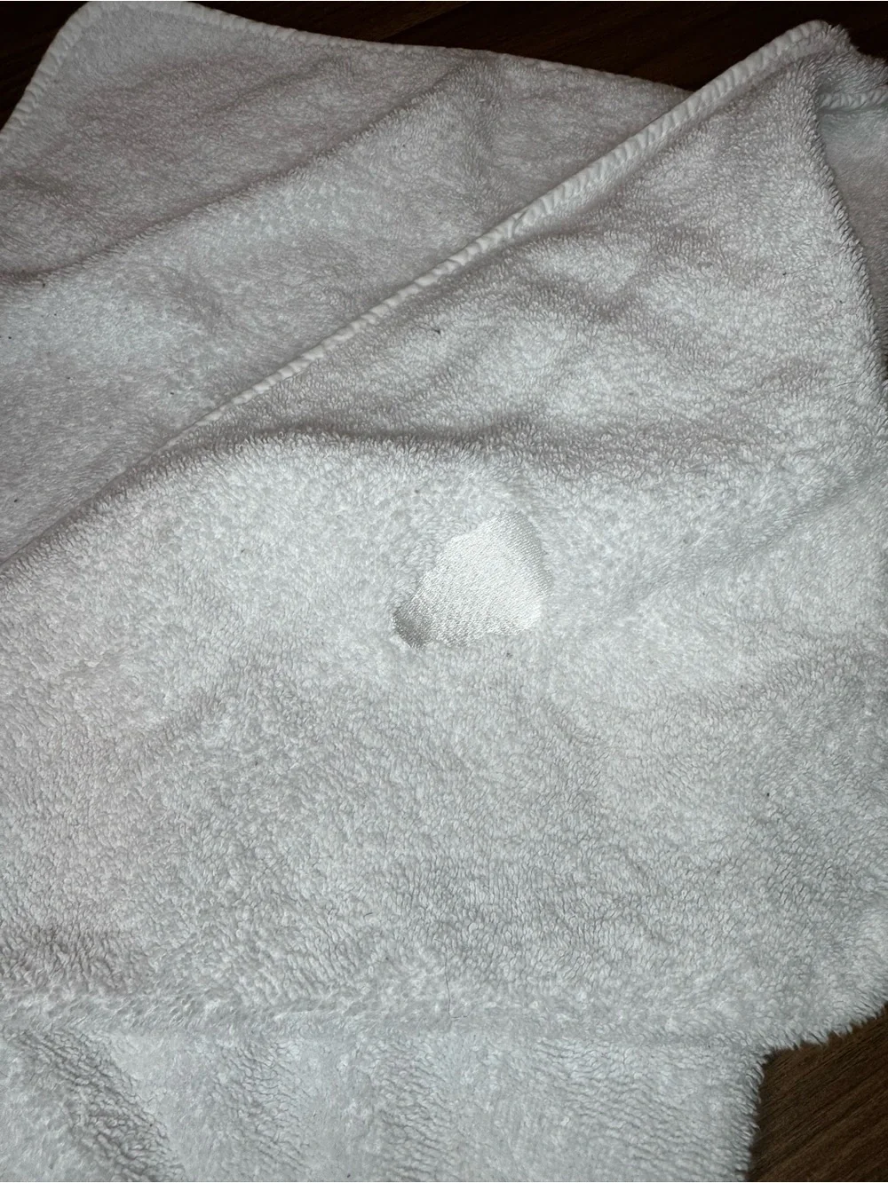 KylieBaby White Hooded Baby Towel - Soft Plush Bath Wrap